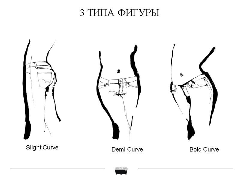 3 ТИПА ФИГУРЫ Slight Curve Demi Curve Bold Curve